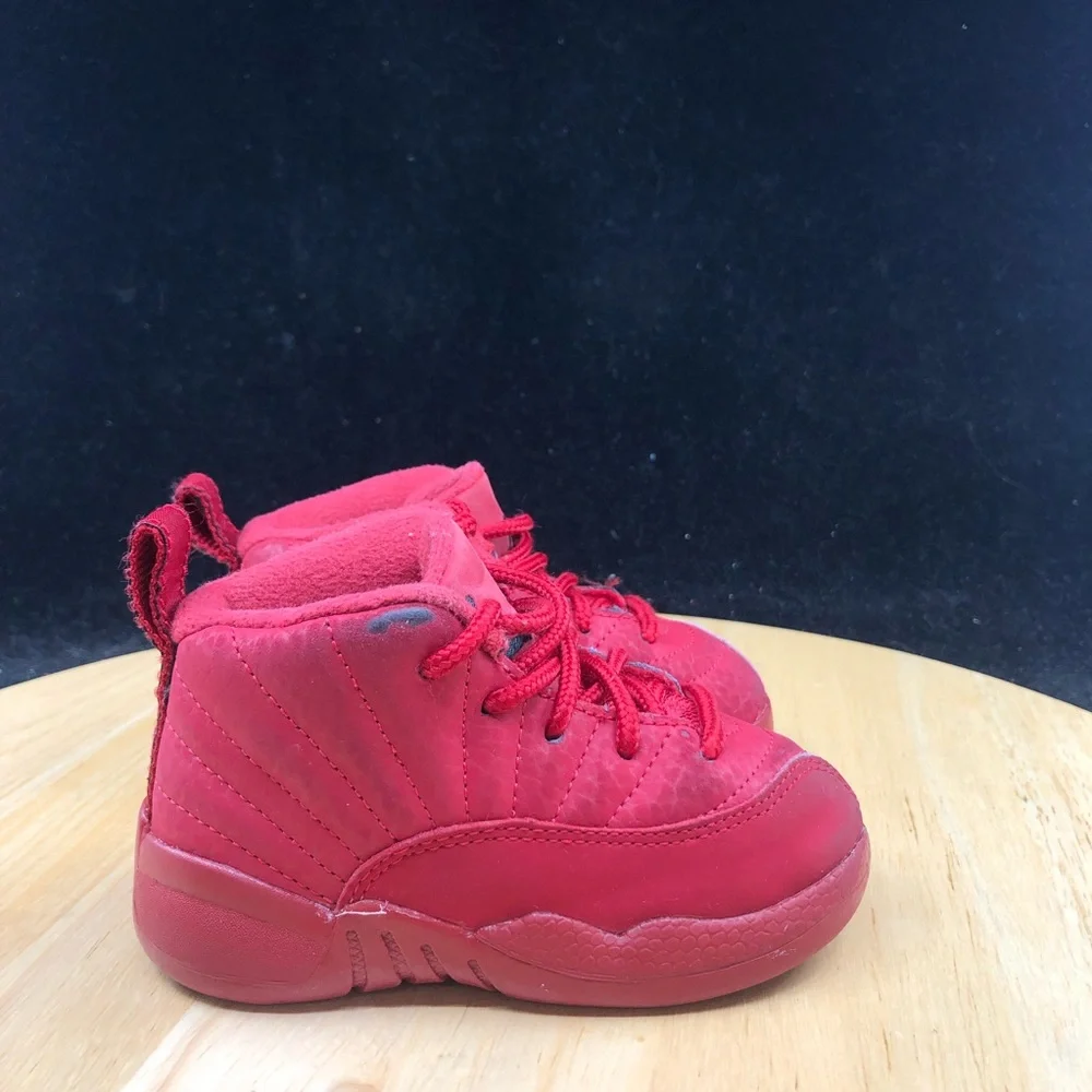 Nike Air Jordan 12 XII Retro TD Bulls Gym Red 850000-601 Shoes Toddler Size 10C - Picture 6 of 10